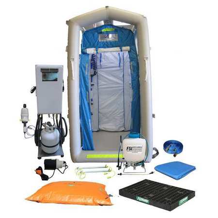 FSI Decontamination Shower, Blue, 775 lb. DAT1010S-SYS-NL