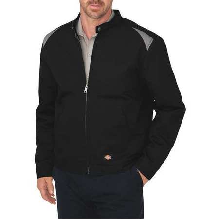 DICKIES Men's Black Polyester/Cotton Jacket size L LJ60BS RG L