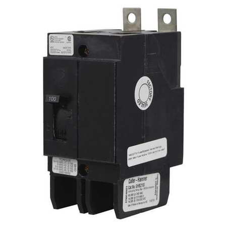 EATON Miniature Circuit Breaker, GHB Series 50A, 2 Pole, 277/480V AC GHB2050