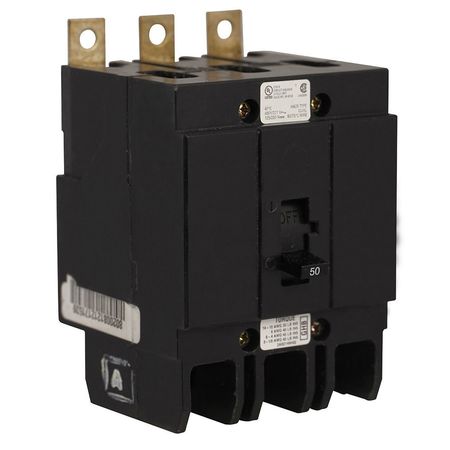Eaton Miniature Circuit Breaker, GHB Series 50A, 3 Pole, 277/480V AC GHB3050