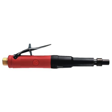 CHICAGO PNEUMATIC Extended Die Grinder, 1/4 in Female Air Inlet, 1/4 in Collet, Heavy Duty, 25,000 RPM, 0.5 hp CP3019-25ES