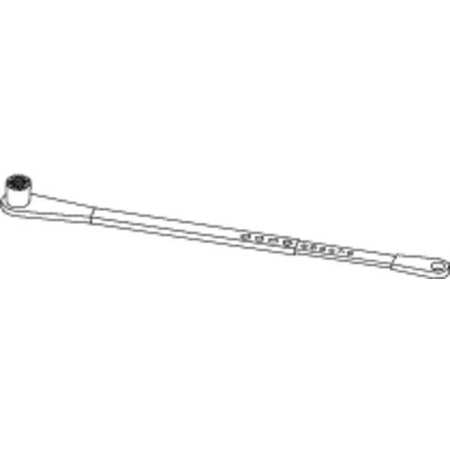 LCN Standard Arm, Slvr, Alum, 28-1/2 in. L 9130-3077T ANCLR