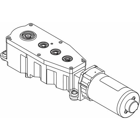 LCN Motor Gear Box, Slvr, 16-1/2 in. L, LH 9550-3454 LH