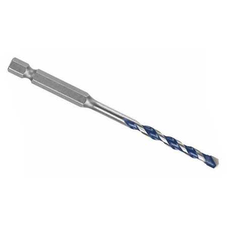 BOSCH Hammer Masonry Drill, 3/16in, Carbide Tip HCBG03T