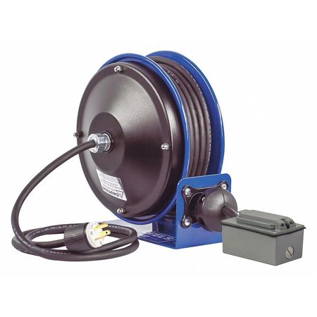 COXREELS 30 ft. 12/3 Extension Cord Reel 20 Amps 2 Outlets 120VAC Voltage PC10-3012-F