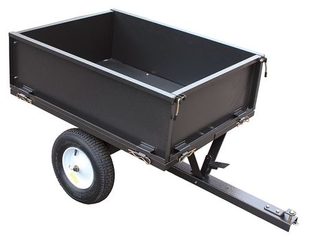 ZORO SELECT Dump Cart, 10 cu.ft., 500 lb., Pneumatic 46V231
