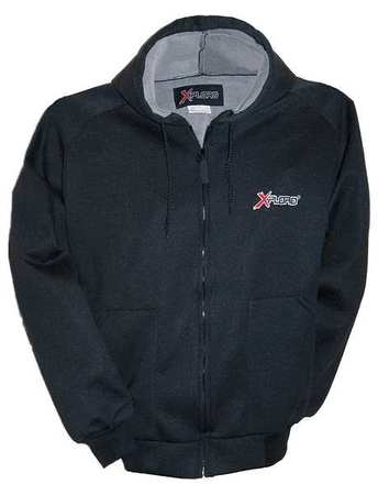 POLAR PLUS Black Sweat Shirt Jacket size M 37084