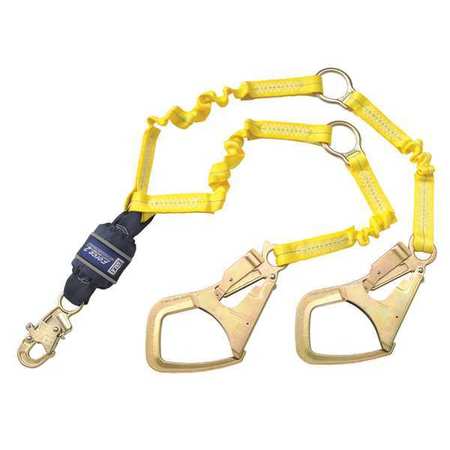 3M DBI-SALA Shock Absorbing Lanyard, 6 ft., Yellow 1246153