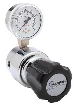 Harris Specialty Gas Regulator, 0 to 50 psi, Use With: High Purity Non-Corrosive Gas KH1035