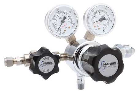 HARRIS Specialty Gas Regulator, Single Stage, CGA-346, 0 to 50 psi, Use With: Medical Air KH1046