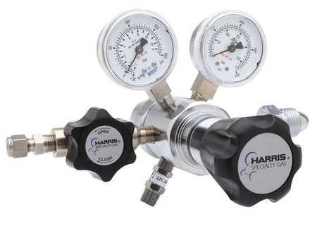HARRIS Specialty Gas Regulator, Two Stage, CGA-590, 0 to 15 psi, Use With: Industrial Air KH1100