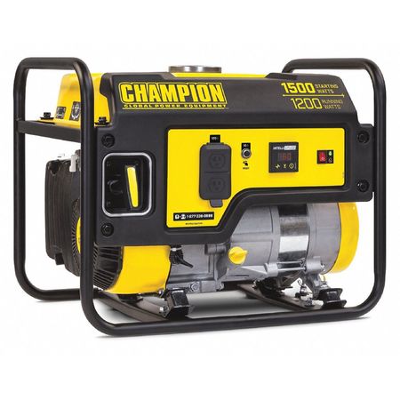 Champion Power Equipment Portable Generator, 1,200 W Rated, 1,500 W Surge, 10 A 100403