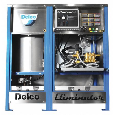 DELCO Medium Duty 3000 psi 7.8 gpm Hot Water Electric Pressure Washer 65049