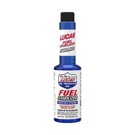 LUCAS OIL Fuel Stabilizer, Liquid, 8 oz. 10314