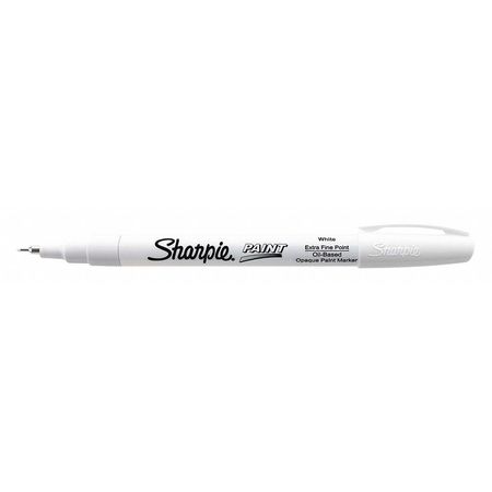 SHARPIE Paint Marker, Extra Fine Point, White, PK12 35531