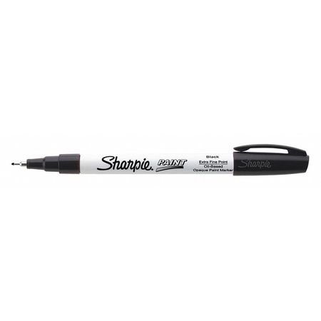 Sharpie Paint Marker, Extra Fine Point, Black, PK12 35526