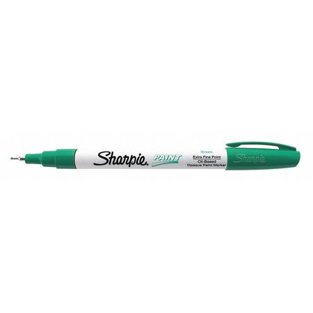 SHARPIE Paint Marker, Extra Fine Point, Green, PK12 35529