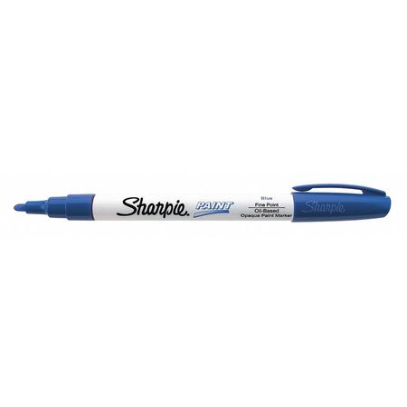SHARPIE Paint Marker, Fine Point, Blue, PK12 35536