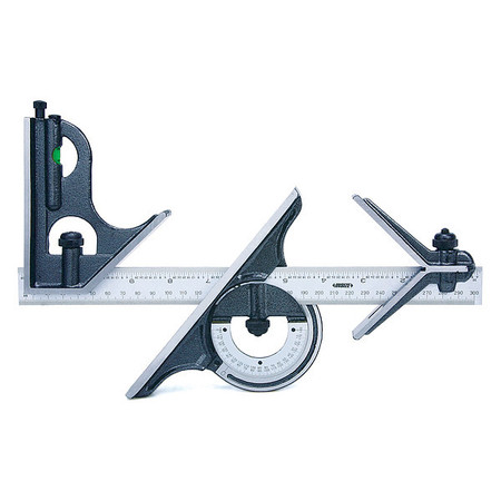 INSIZE Combination Square Set, Powder Coated 2278-180E