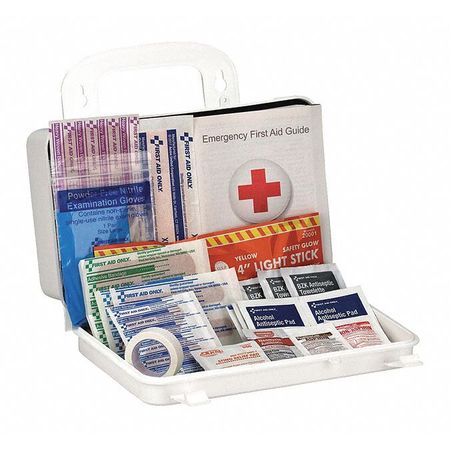 Zoro Select First Aid Kit, Plastic, 10 Person 55035