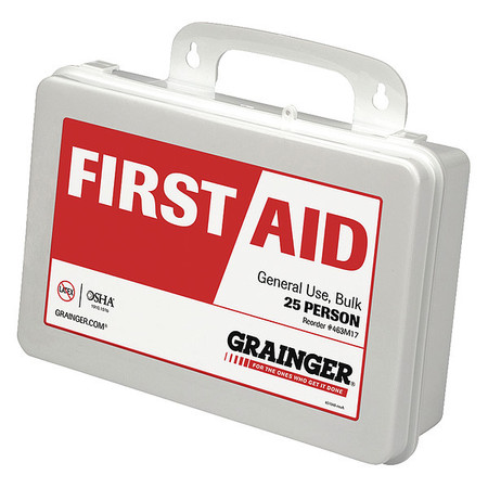 ZORO SELECT First Aid Kit, Plastic, 25 Person 59380