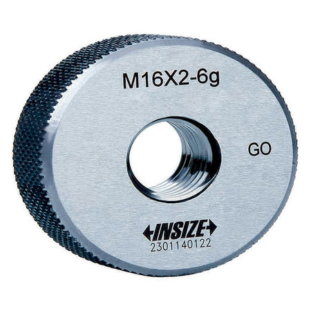 Insize Thread Ring Gage, Thread Size M22.0-2.50 4120-22