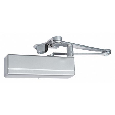 SARGENT Manual Hydraulic Sargent 1431 Door Closer Heavy Duty Interior and Exterior, Silver 1431-CPSH-EN