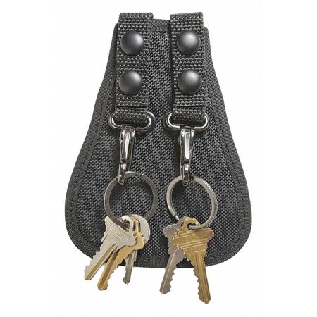 HEROS PRIDE Duty Belt Accessory, Black, Holds Keys 1113