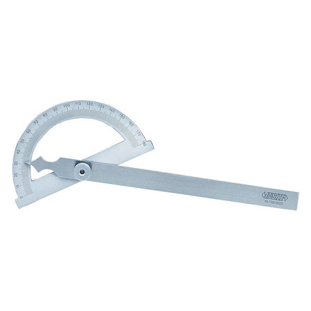 INSIZE Protractor, 8-11/16" L, Stainless steel 4799-1120