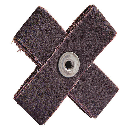 MERIT Abrasive Cross Pad, 80 Grit, 3" L x 3" W 08834182140