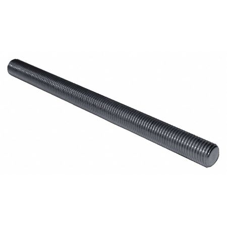 ZORO SELECT Fully Threaded Rod, 5/16"-24, 3 ft, Steel, Grade 8, Plain Finish 2022966