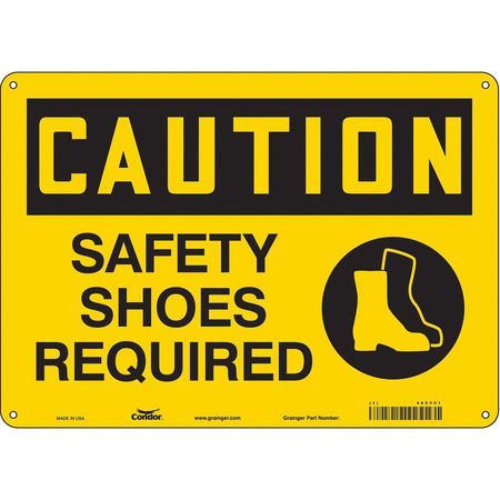 CONDOR Safety Sign, 10 in Height, 14 in Width, Polyethylene, Horizontal Rectangle, English, 465V01 465V01