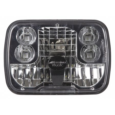 Maxxima Headlight, LED, 8" L x 5-1/2" W, Black VHL-5X7HILO