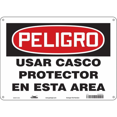 CONDOR Safety Sign, Personal Protection, 10" H 466N06