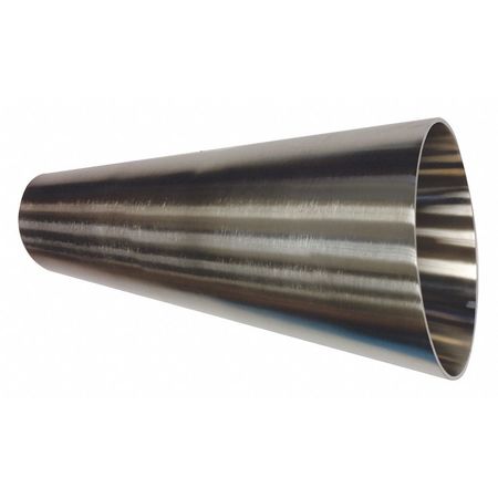 PRECISION STAINLESS - USA Reducer, 2-1/2" Tube Sz, 2-1/4"L, Butt Weld 32W-0250X0200-7-6