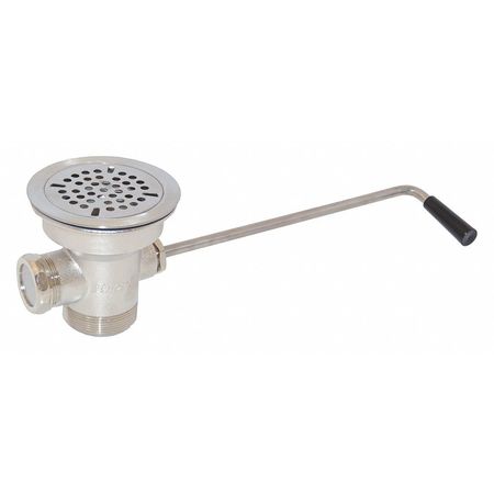 ENCORE 2" Pipe Dia., Cast Bronze, Flat Strainer, Twist Handle Waste Drain D50-7200