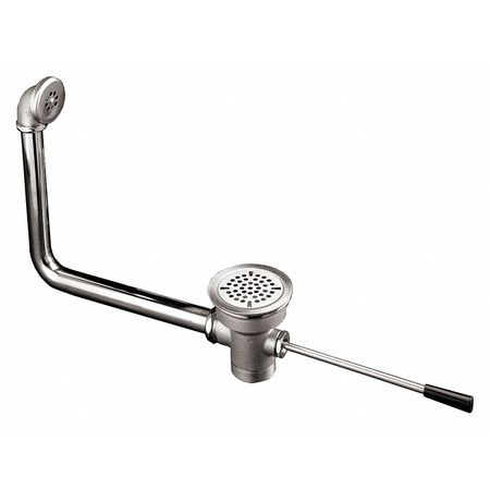ENCORE 2" Pipe Dia., Cast Brass, Flat Strainer, Lever Handle Waste Drain with Overflow D10-7415-IB