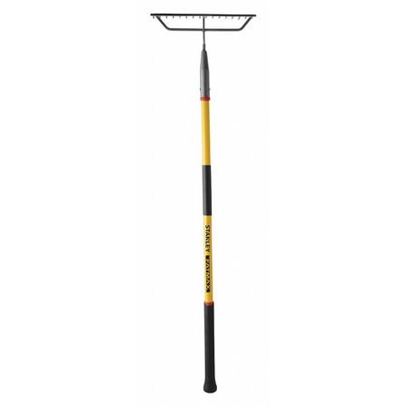 Stanley 16-tine Bow Rake with 31-3/4"L Fiberglass Handle BDS7136T