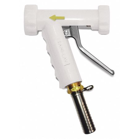 Sani-Lav Pistol Grip Spray Nozzle, 150 psi, White N8SW20