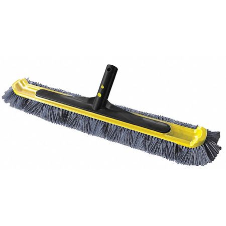 Jed Pool Tools Pool Brush, Al, Black/Yellow/Enameled, 20"L 70-279