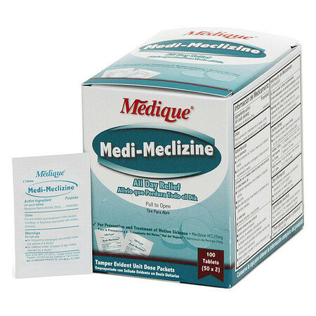 Medique Motion Sickness Relief, Tablet, 25mg, PK100 47933