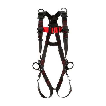 3M PROTECTA Vest-Style Positioning/Climbing/Retrieval Harness, M/L, Polyester 1161514