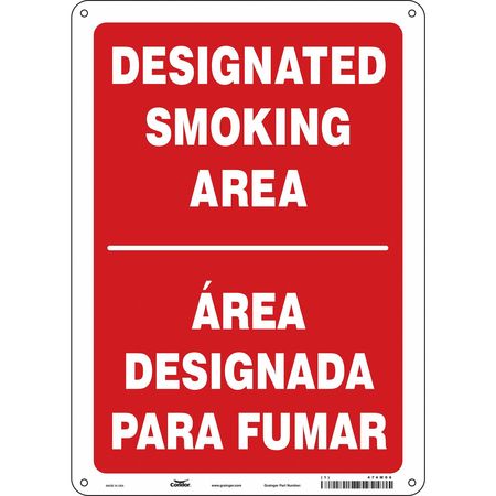 CONDOR Safety Sign, 14 in H, 10" W, Vertical Rectangle, English, Spanish, 474M06 474M06
