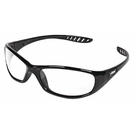 Kleenguard V40 Hellraiser Safety Glasses, Anti-Fog, Scratch Resistant, Black Full-Frame, Clear Lens 28615