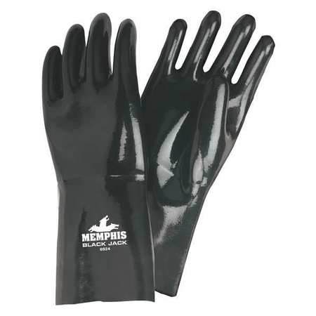 MCR SAFETY 14" Chemical Resistant Gloves, Neoprene, L, 1 PR 6924