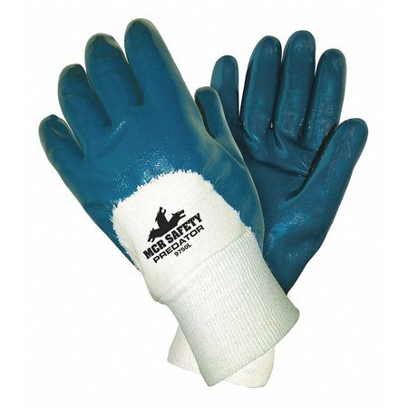 MCR SAFETY 11" Chemical Resistant Gloves, Nitrile, S, 12PK 9750S