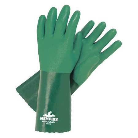 MCR SAFETY 14" Chemical Resistant Gloves, Neoprene, XL, 1 PR 6914XL