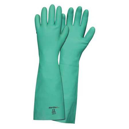 MCR SAFETY 18" Chemical Resistant Gloves, Nitrile, XL, 1 PR 5350XL