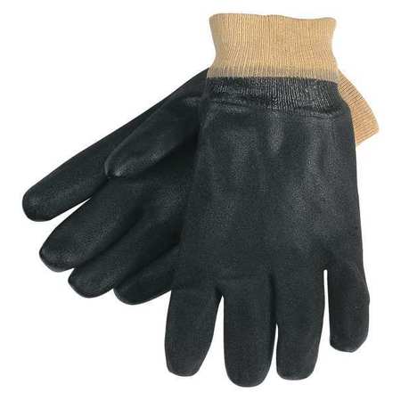MCR SAFETY 10" Chemical Resistant Gloves, PVC, L, 12PK 6520S