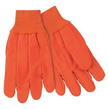 Mcr Safety Coated Gloves, L, Orange, Unlined, PK12 9018CDOB